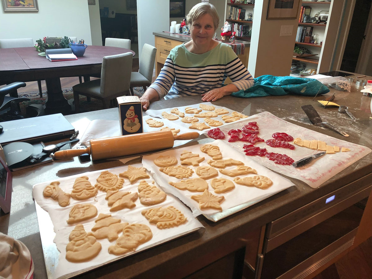 susie with christmas cookies